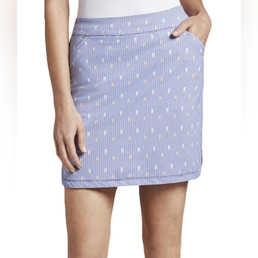 Peter Millar UPD 50 Alice "Dominoes" Print Performance Golf Skort, S